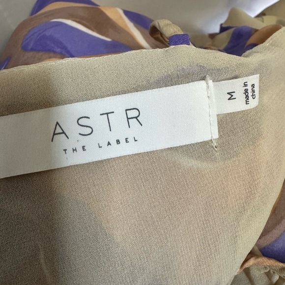 ASTR Sanger Dress In Purple Peach Swirl Features Size Medium.  #115 - Picture 10 of 11